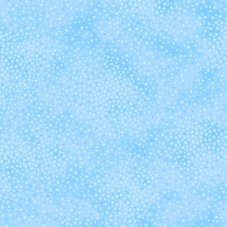 44"  - QT Fabrics-  " Spotsy"  Blue -  100% Cotton