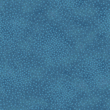 44"  - QT Fabrics-  " Spotsy"  Slate Blue -  100% Cotton