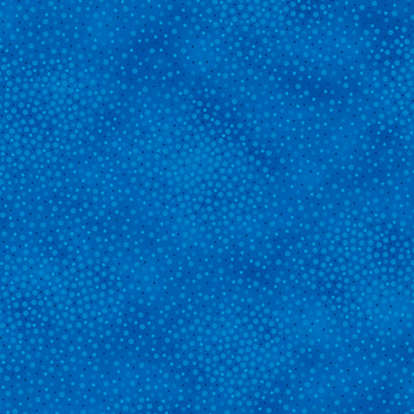 44"  - QT Fabrics-  " Spotsy"  Royal Blue -  100% Cotton