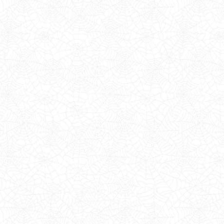 44"  - QT Fabrics-  " Quilting Illusions"  Spider Web - White -  100% Cotton
