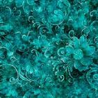108"-Queens Garden-Teal-100%-cotton