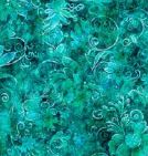 108"-queens-garden-teal2-100-cotton 3 yard cut