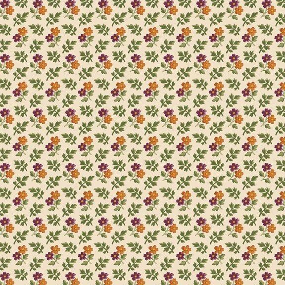 44"-Marcus - "Double Daisy" - Cream- 100% Cotton
