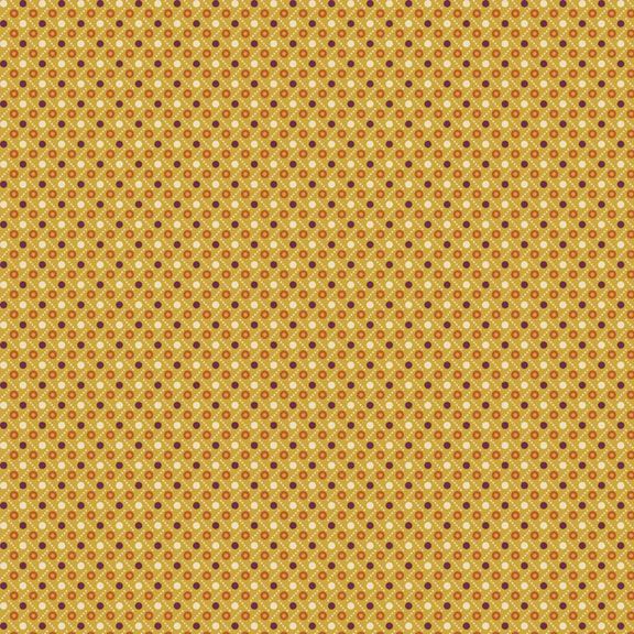 44"-Marcus - "Dot to Dot" - Gold- 100% Cotton