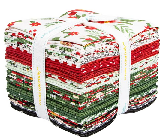 Riley Blake-Fat Quarters-Charming Christmas-18x-22-24-pcs