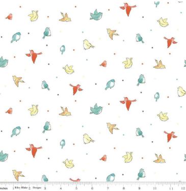 44"- Riley Blake - "Happy at Home - Little Birds" - 100% Cotton