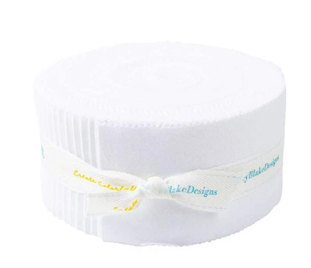 Riley Blake -2.5" Rolie Polie - "White" - 2.5"x 44" -40 pcs