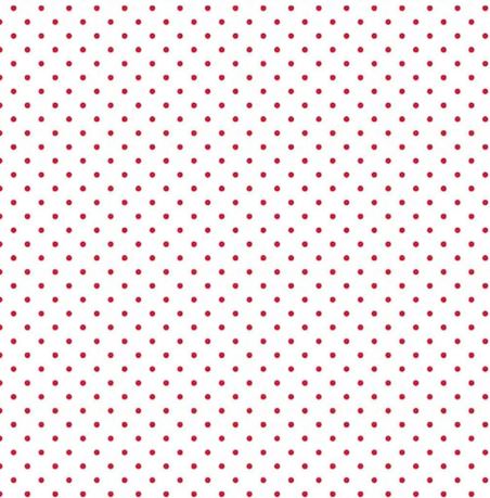 44"- Riley Blake - "Swiss Dot - Red" -100% Cotton