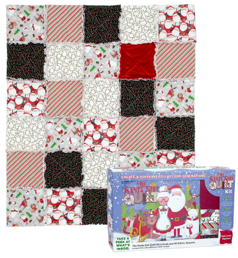 3 wishes - Multicolor Santa Suit Quilt Kit Box