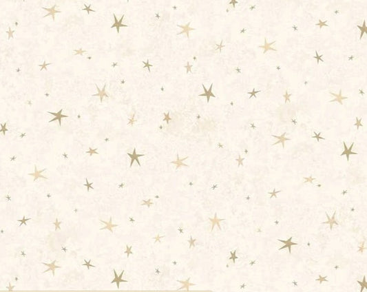 44"  - Henry Glass-  " Seeing Stars"  Cream -  100% Cotton
