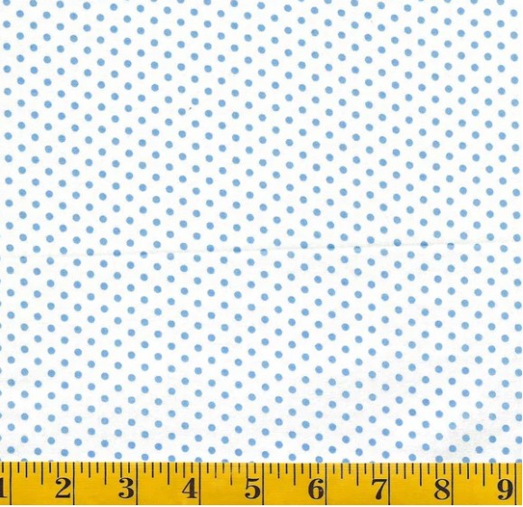 43" - SevenBerry - "Happy Sweet Dots" - Blue/white  - 100% Cotton