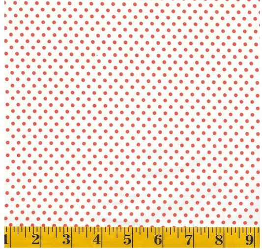 43" - SevenBerry - "Happy Sweet Dots" - Red/white  - 100% Cotton