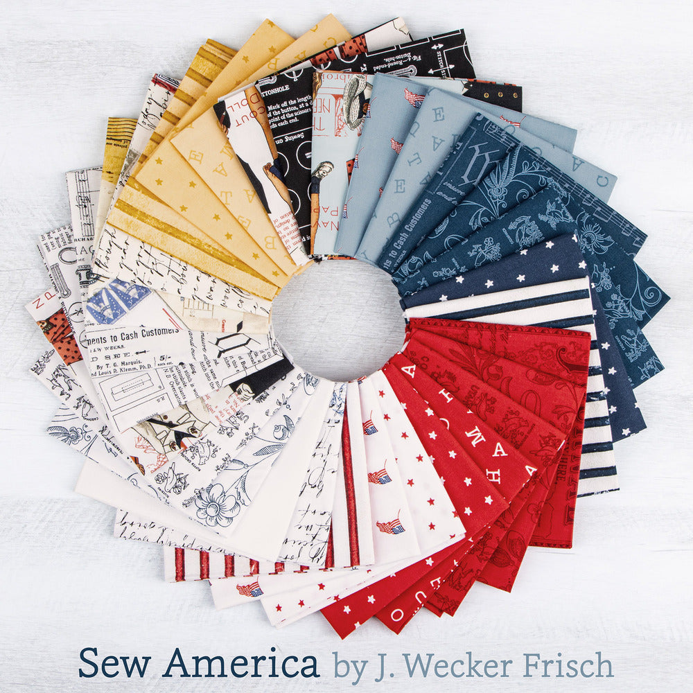 Riley Blake -Jelly Roll - "Sew America" -2.5"x44" -40 pcs