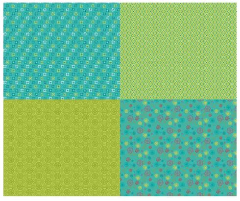 Panel -"Shades of Summer"  - Riley Blake - 36"x 44"- 100% Cotton