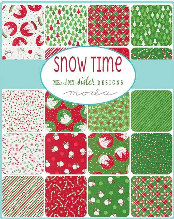 Moda -Charm Pack - "Snow Time" -5"x5" -42 pcs