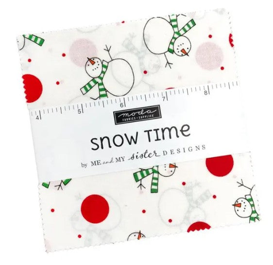 Moda -Charm Pack - "Snow Time" -5"x5" -42 pcs