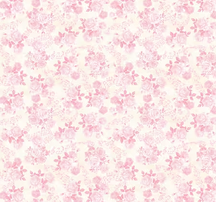 44"  -Michael Miller - "Cream Soft Roses"  - 100% Cotton