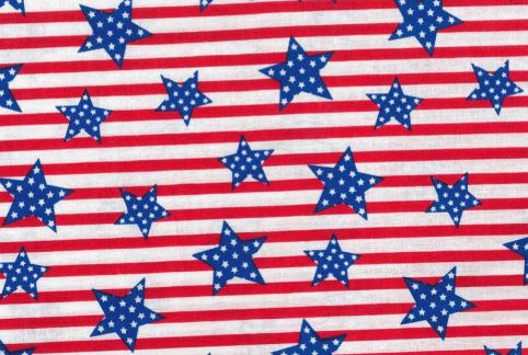 44"-Stars and Stripes-100% cotton