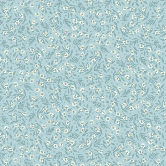44"  - Studio e -  "Serene Blue Daisy" -  100% Cotton