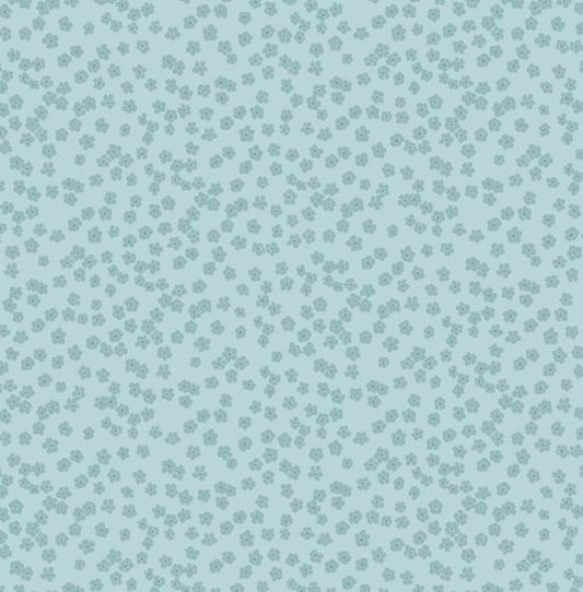 44"  - Studio e -  "Serene Blue Ditsy" -  100% Cotton