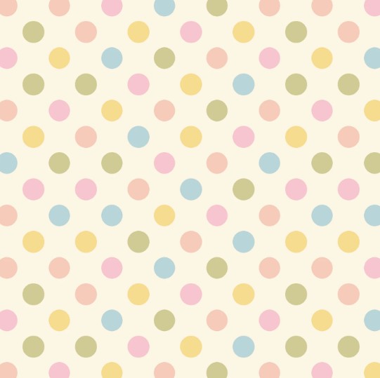 44"  - Studio e -  "Warm White Polka Dot" -  100% Cotton