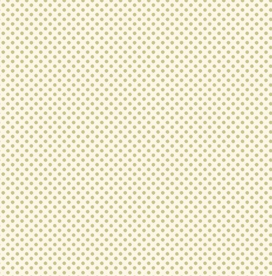 44"  - Studio e -  "Warm White Swiss Dot" -  100% Cotton