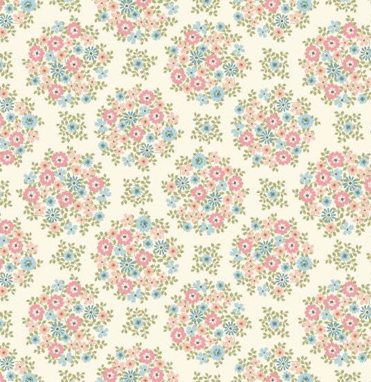 44"  - Studio e -  "Warm Floral Bouquet" -  100% Cotton