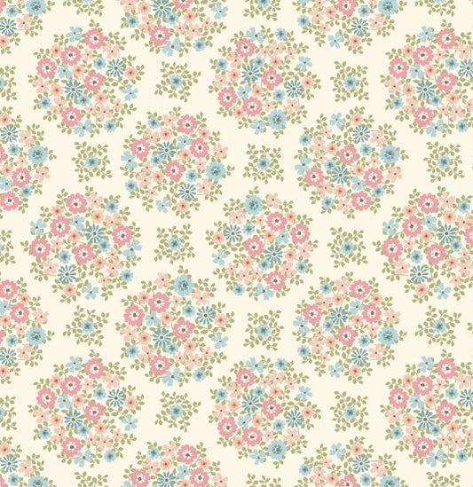 44"  - Studio e -  "Warm Floral Bouquet" -  100% Cotton