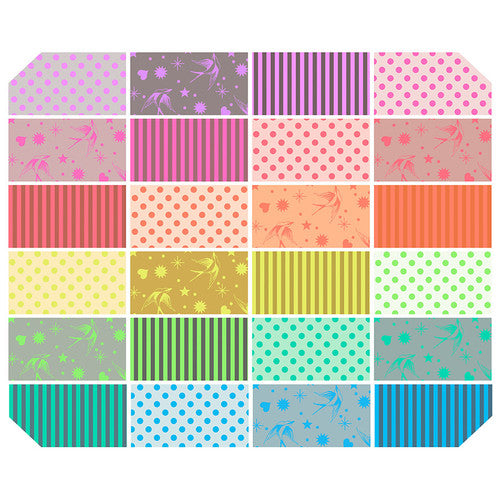 Tula Pink - Jelly Roll - Neon True Colors