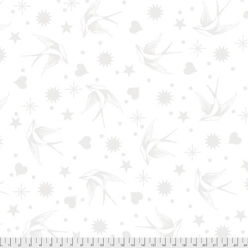 44"  -Free Spirit  "Lineworks Fairy Flakes" - 100% Cotton