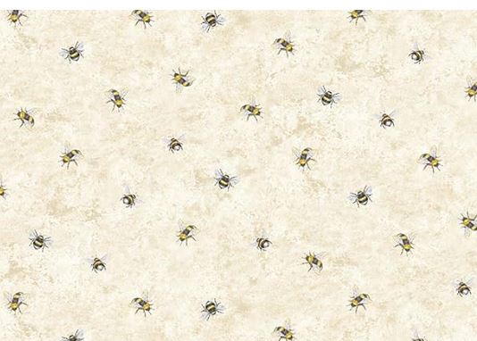 44" -Timeless Treasures  "Bee" - 100% Cotton