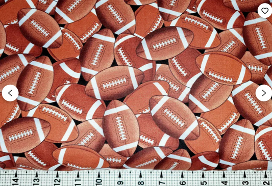 44"  - Timeless Treasures - FOOTBALLS -  100% Cotton
