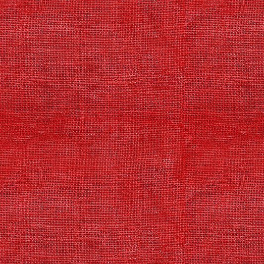 44"  -Timeless Treasures  -"Burlap Textures"  Red - 100% Cotton