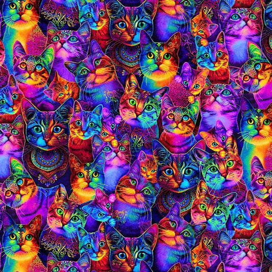 44" Timeless Treasures "Wildcat" - 100% Cotton
