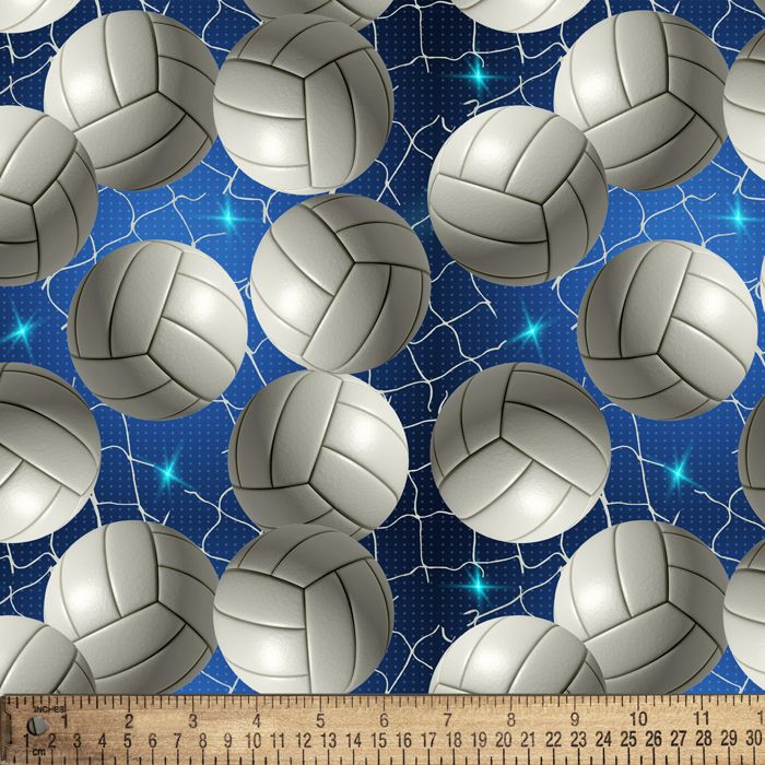 44"- "Volleyball Sparkle" - 100% Cotton