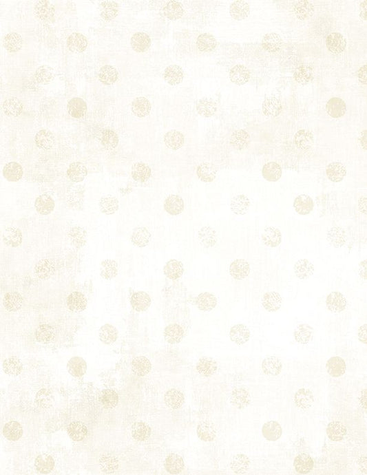 44"  -Wilmington Prints-"Dry Brush Dots" - Cream - 100% Cotton