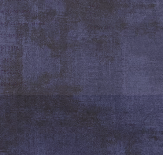 44"  -Wilmington Prints-"Dry Brush" - Royal Blue - 100% Cotton
