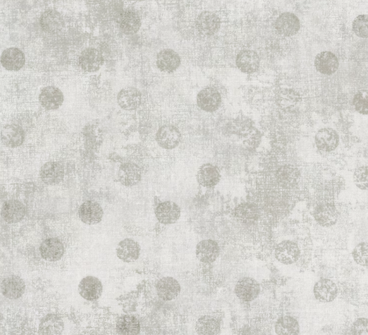 44"  -Wilmington Prints-"Dry Brush Dots" - Silver - 100% Cotton
