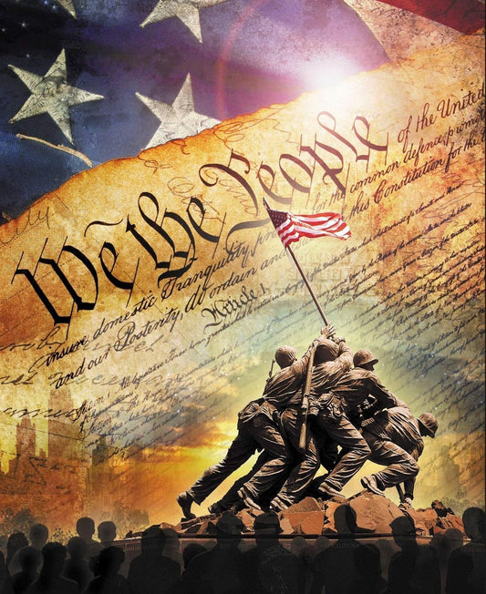 We The People - Panel 36"x44"l-100%-cotton