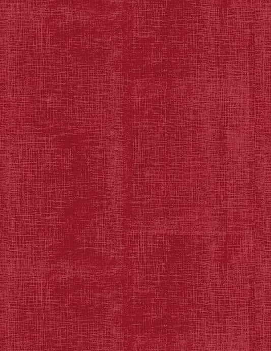 44"-Wilmington Prints - Canvas Texture - Ruby 100% Cotton