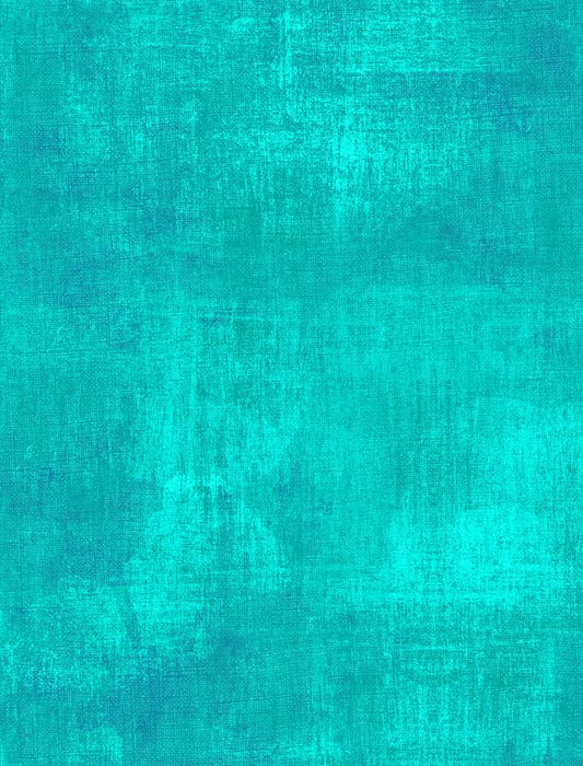 44"-Wilmington Prints - Dry Brush - Turquoise - 100% Cotton