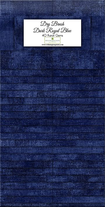 Wilmington Prints - Jelly Roll - "Dry Brush " - Royal Blue  -  2.5"x 44" - 40 pcs