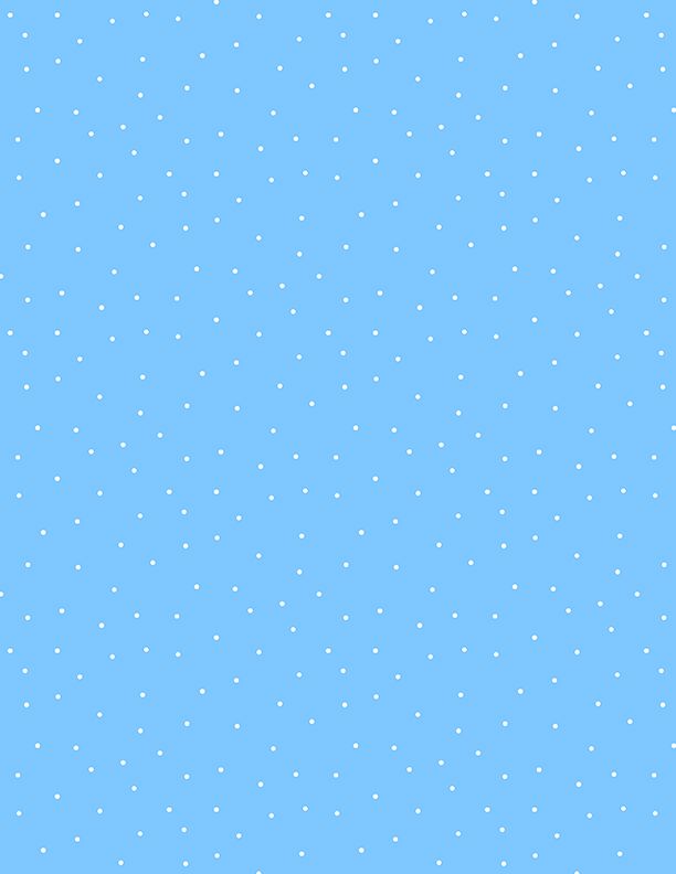 44"- Wilmington Prints -Pin Dots  "Baby Blue & White" -100% Cotton