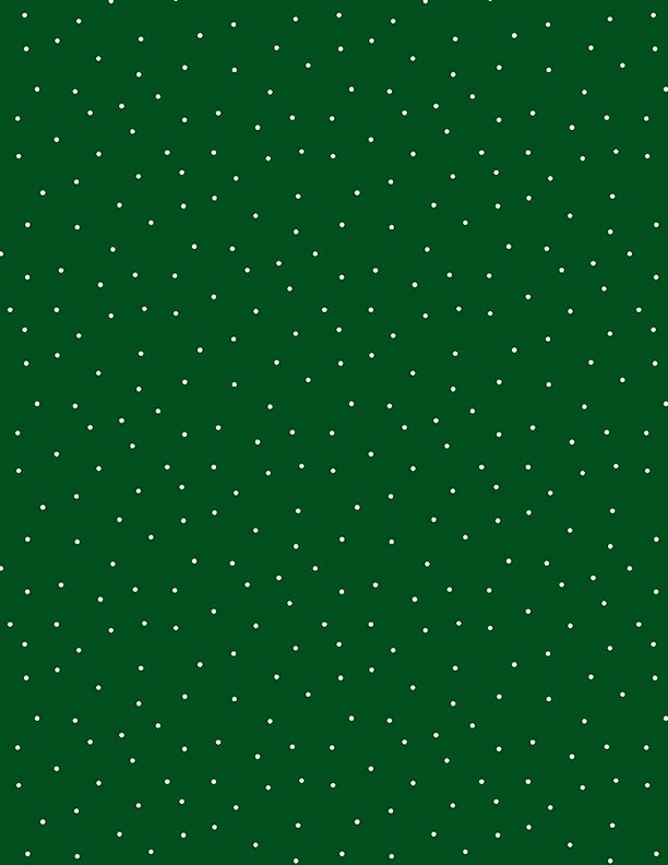 44"- Wilmington Prints -Pin Dots  "Green & Black" -100% Cotton
