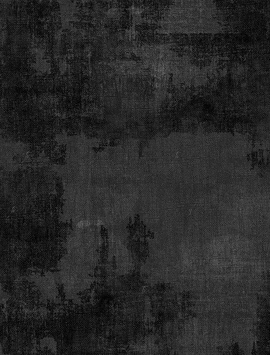 108"  - Wilmington Prints - 'Dry Brush - Black" - 100% Cotton
