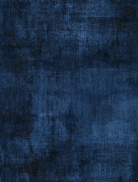 44"  - Wilmington Prints  -Dry Brush  "Dark Denim" - 100% Cotton