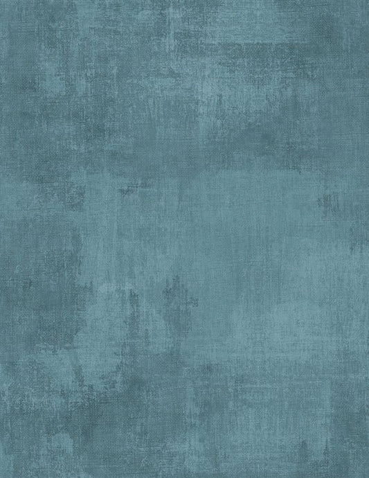 44"  - Wilmington Prints  -Dry Brush  "Teal" - 100% Cotton