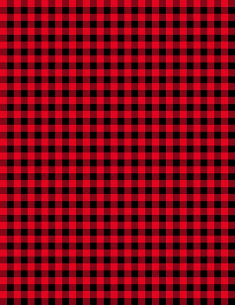 44"  - Wilmington Prints -  "Gingham - Red/Black" -  100% Cotton
