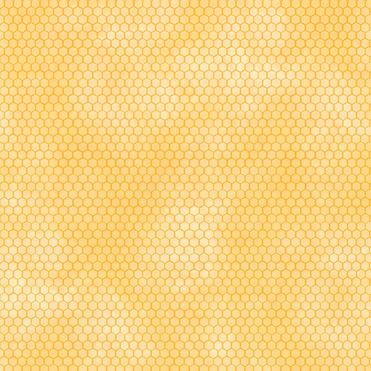 44"- Wilmington Prints - "Sunkissed" Honeycomb -100% Cotton