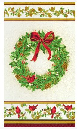 Panel - Robert Kaufman "Winter Grandeur"  -  24"x 44"- 100% Cotton
